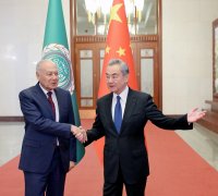 王毅会见阿盟秘书长盖特